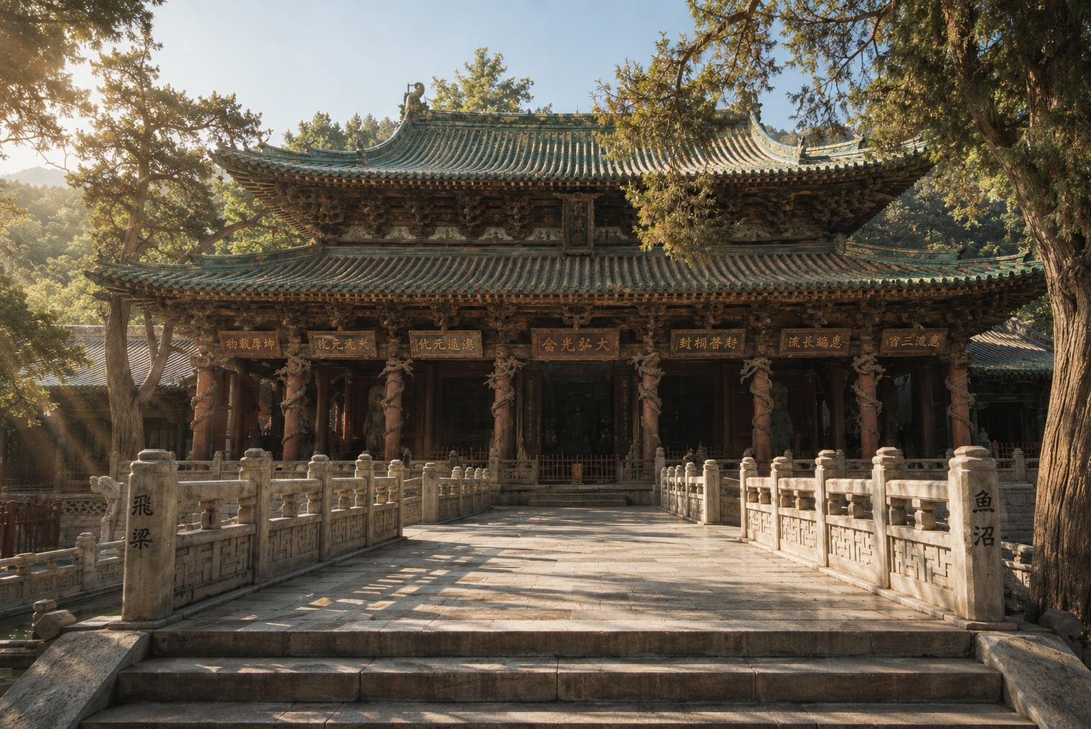 晋祠圣母殿 AI 生成概念主图